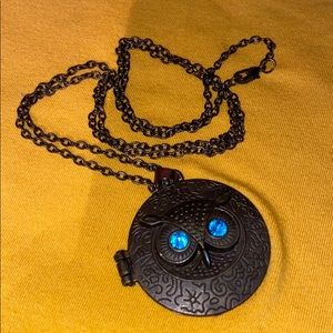 Owl Locket Necklace